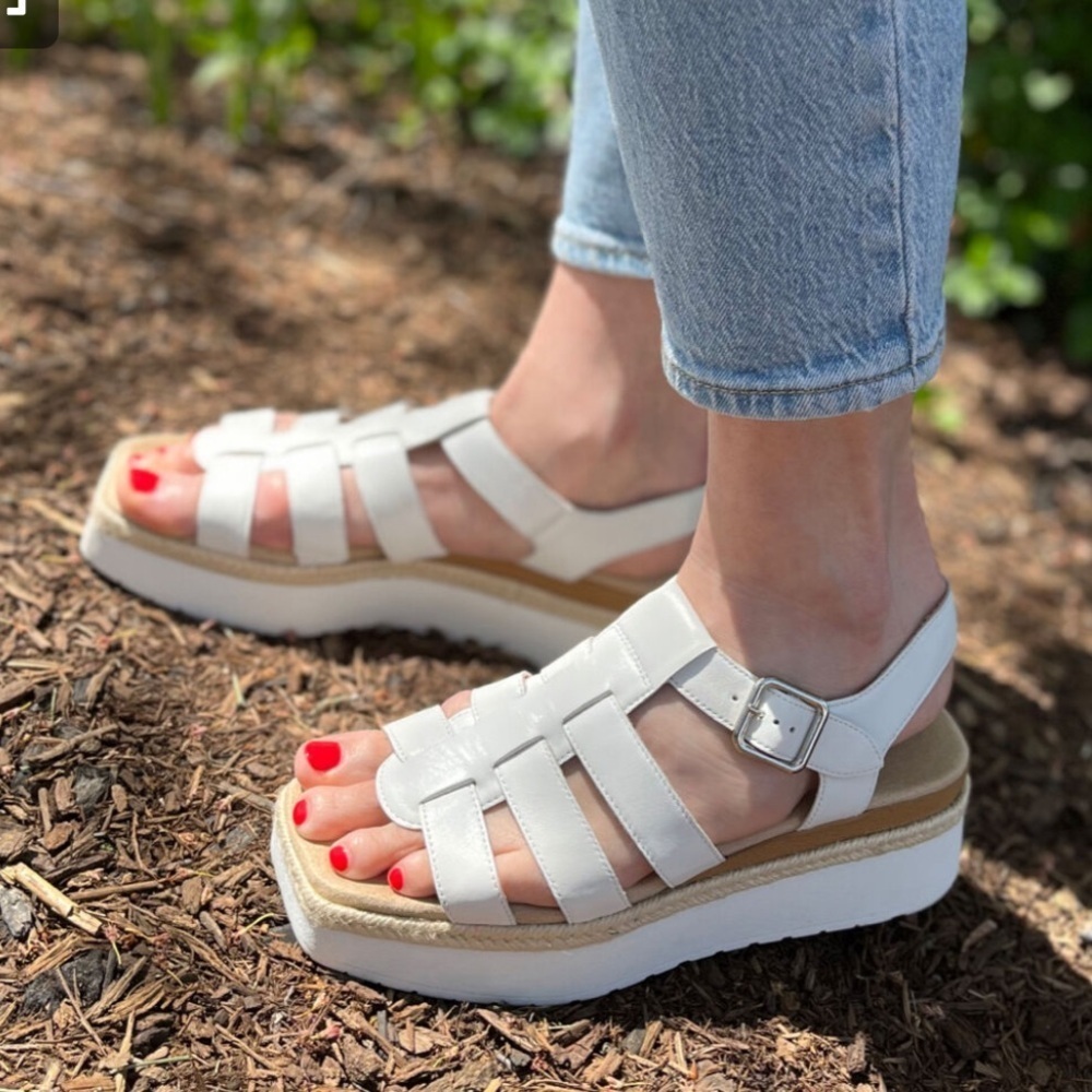 VANELI ERINNA White Platform Sandals